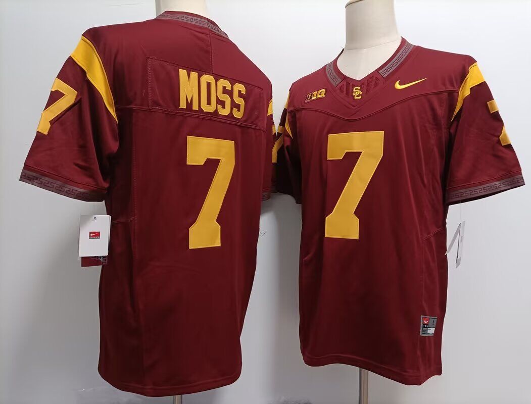 Men USC Trojans #7 Miller Moss red 2024 Nike NCAA jersey->ncaa teams->NCAA Jersey